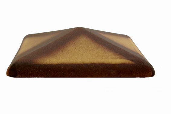 C42 Колпак для забора желтый тушевой ангоб 425х425 (посадка 380х380) ZG Clinker купить в Санкт-Петербурге