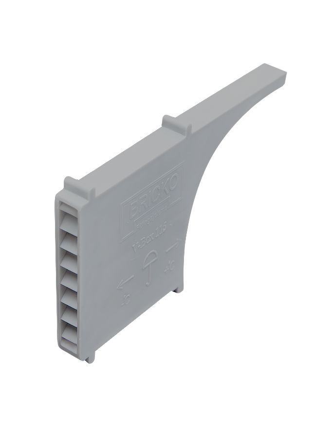 Вентиляционная коробочка для кирпичной кладки BRICKO V-Box 115х60х10мм светло-серый купить в Санкт-Петербурге