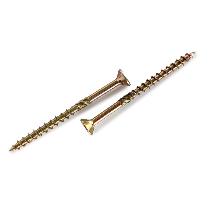 Упаковка шурупов конструкционных Domax 5.0x120/60 CS TX25 желтый цинк,потай 100шт/уп купить в Санкт-Петербурге