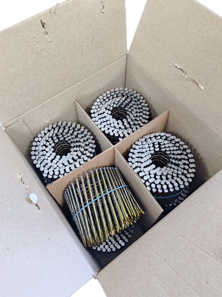 Упаковка барабанных гвоздей FINKA 3.1х90 BK Screw 1600шт/уп купить в Санкт-Петербурге