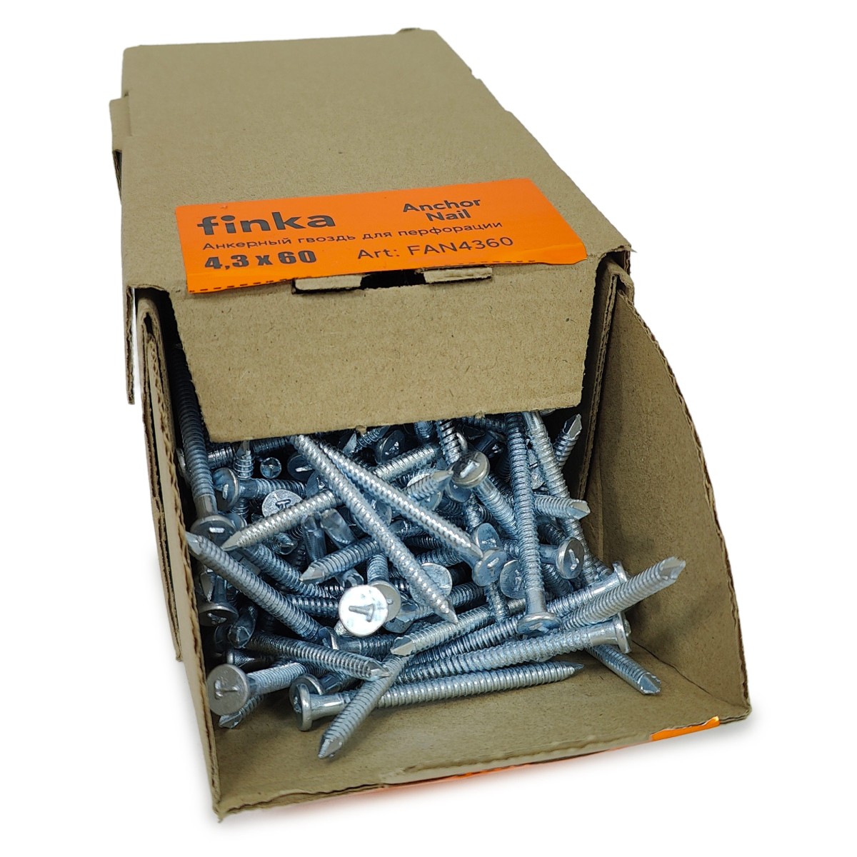 Упаковка гвоздей для перфорации FINKA Anchor Nail 4.3х60 цинк 400шт/уп купить в Санкт-Петербурге