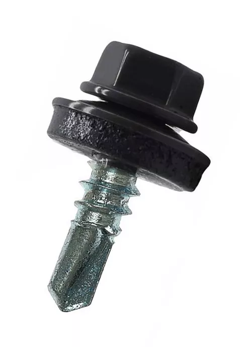 Саморезы для профлиста и штакетника окрашенные 250шт в упак. шестигранная головка, шайба ЕПДМ Daxmer D5.5*19мм купить в Санкт-Петербурге