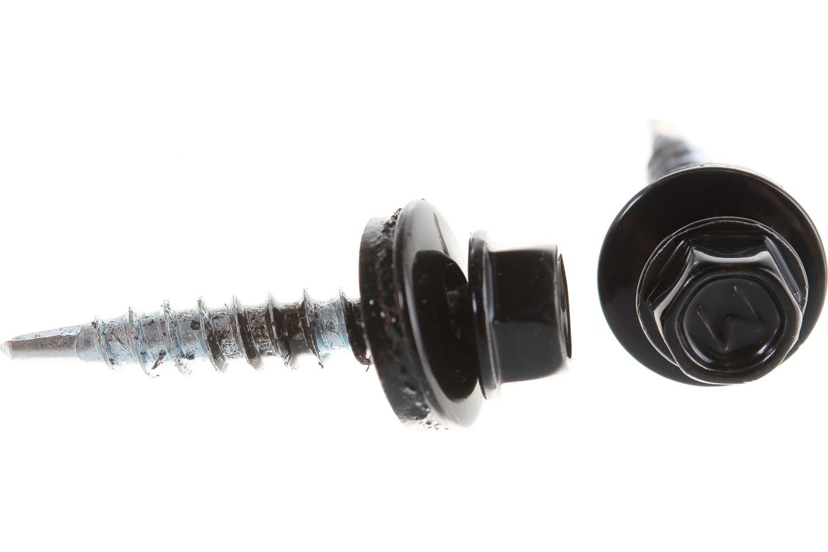 Саморезы кровельные окрашенные 250шт./упак. шестигранная головка, шайба ЕПДМ Daxmer D4.8*28-35мм купить в Санкт-Петербурге