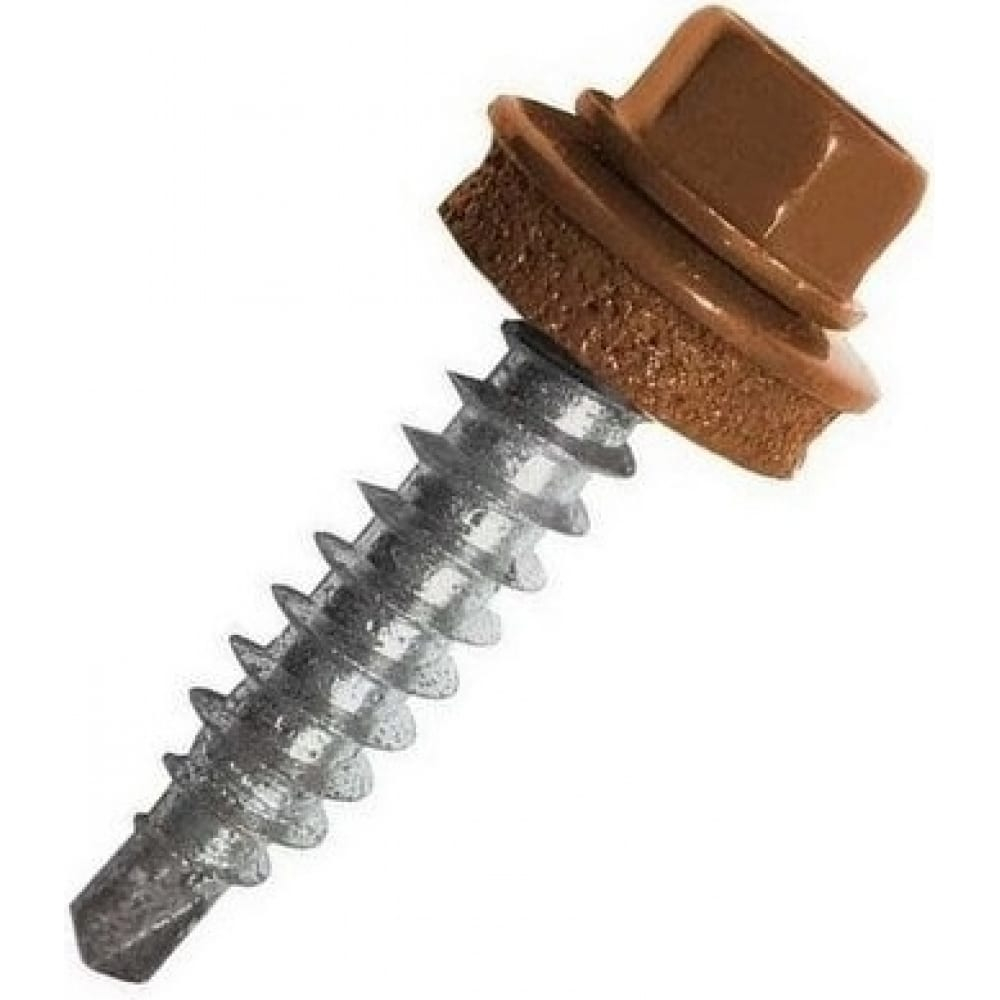 Саморезы кровельные окрашенные 250шт./упак. шестигранная головка, шайба ЕПДМ Daxmer D4.8*28-35мм купить в Санкт-Петербурге