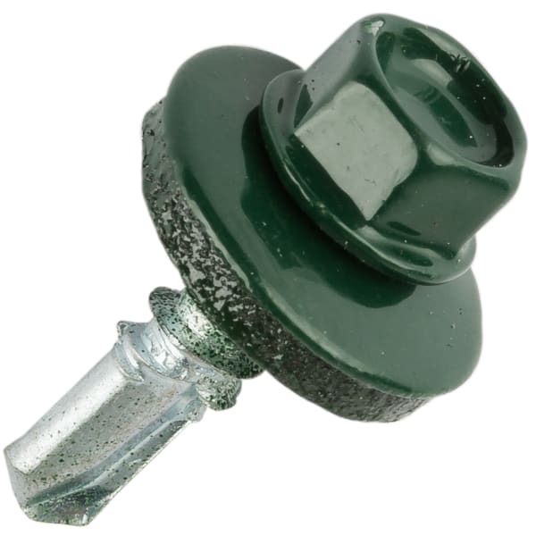 Саморезы для профлиста и штакетника окрашенные 250шт в упак. шестигранная головка, шайба ЕПДМ Daxmer D5.5*19мм купить в Санкт-Петербурге