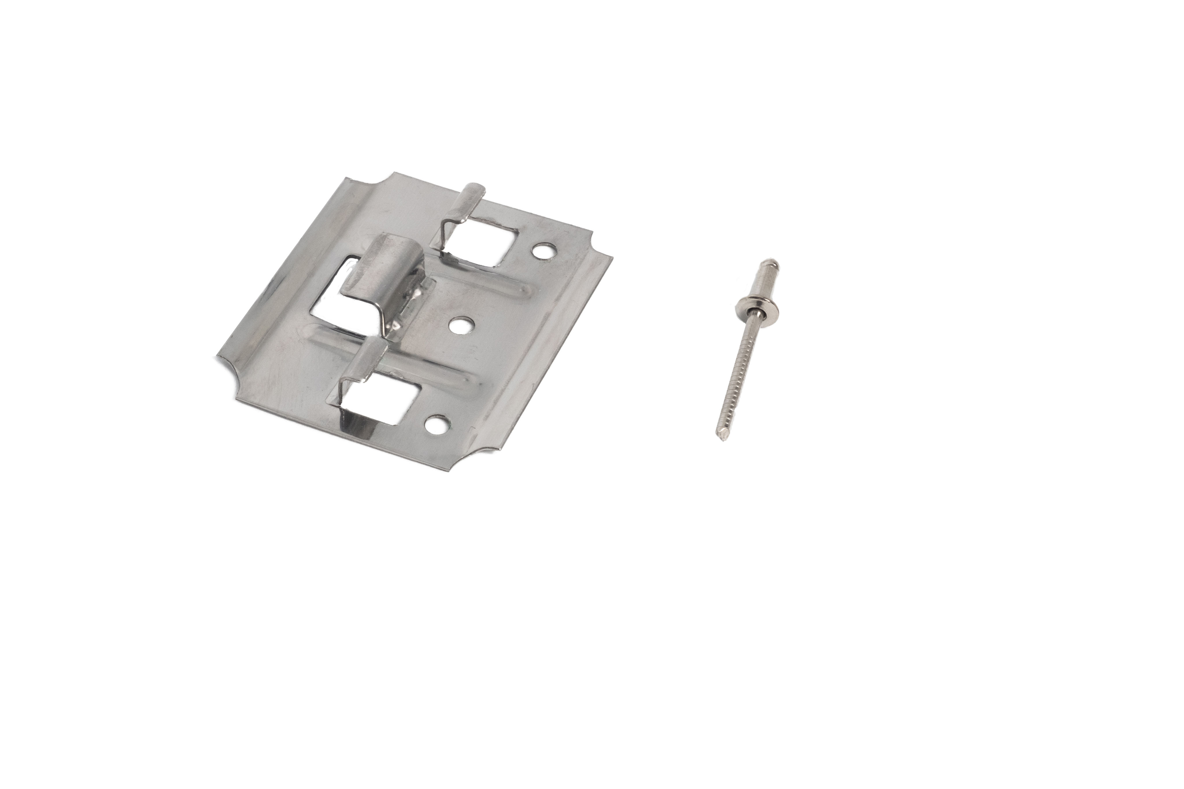 Кляймер click 12/5/3,8 + нерж.заклёпка (мет. подсистема, нерж. сталь + нерж.сталь ) для Cedral Click купить в Санкт-Петербурге