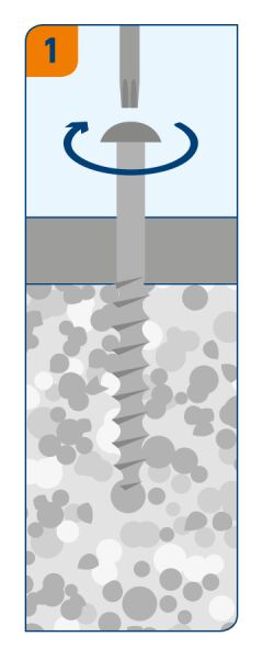 SORMAT KBRM 8x90 P Шуруп для легкого бетона полукр. гол. 100шт/уп купить в Санкт-Петербурге