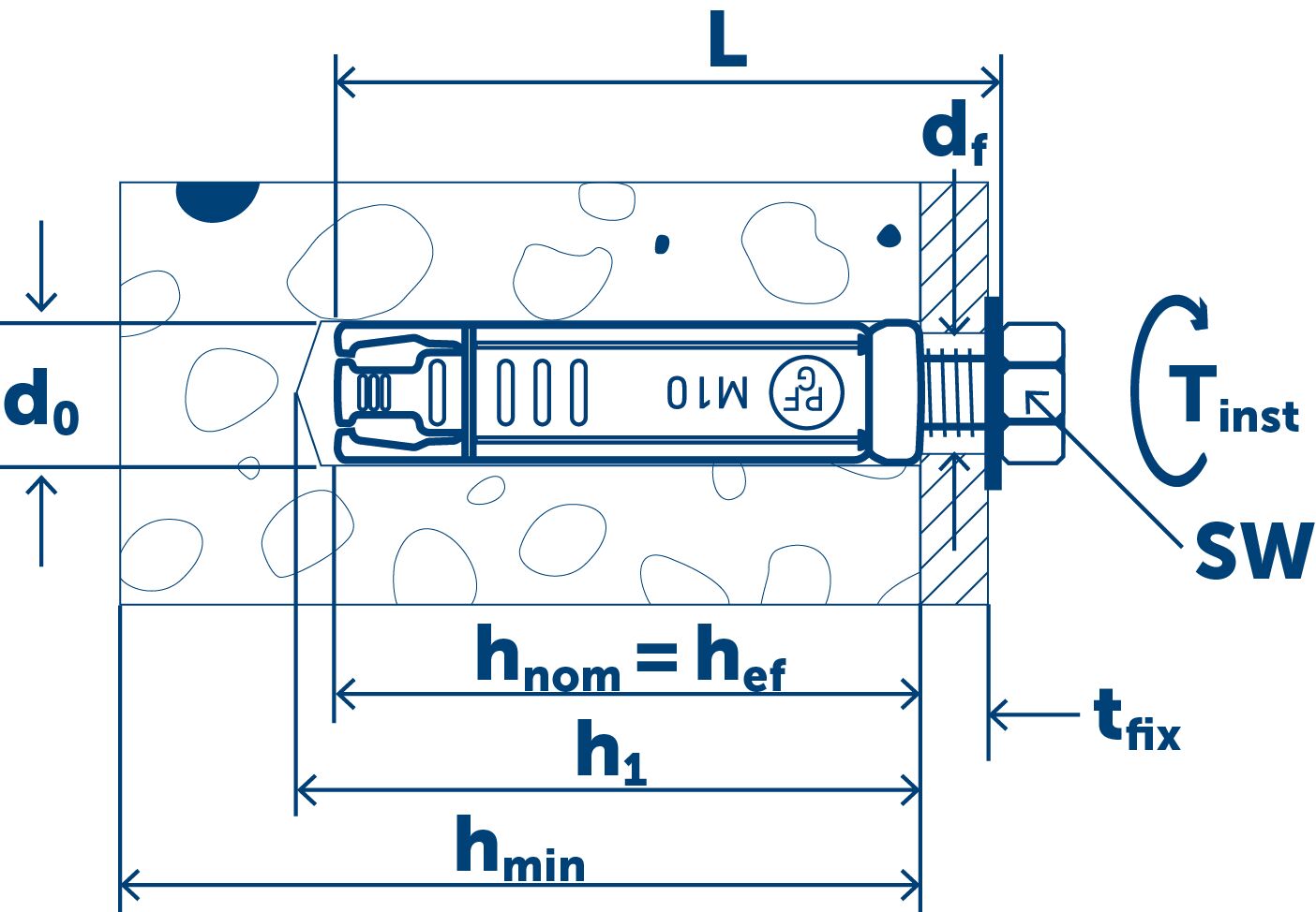 SORMAT LB 12-50 Анкер PFG с болтом LB 12-50 25шт/уп купить в Санкт-Петербурге