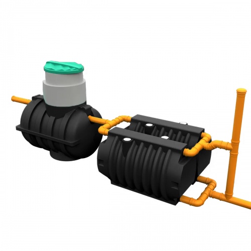 Комплект автономной канализации "Rostok" Дачная чёрный купить в Санкт-Петербурге