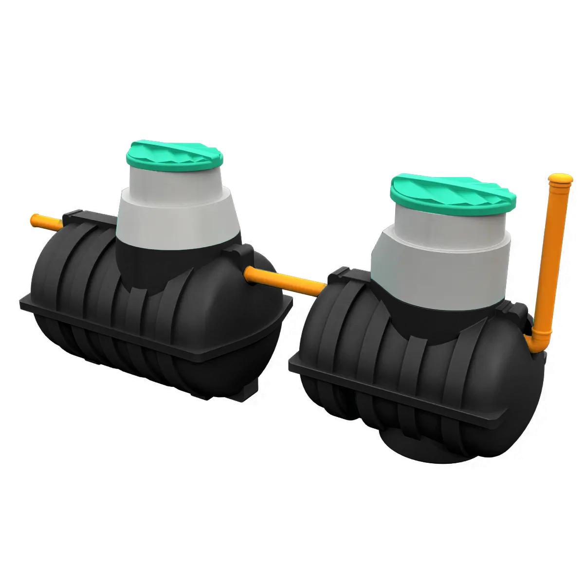 Комплект автономной канализации "Rostok" Загородная Плюс чёрный купить в Санкт-Петербурге