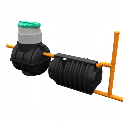 Комплект автономной канализации "Rostok" Мини чёрный купить в Санкт-Петербурге
