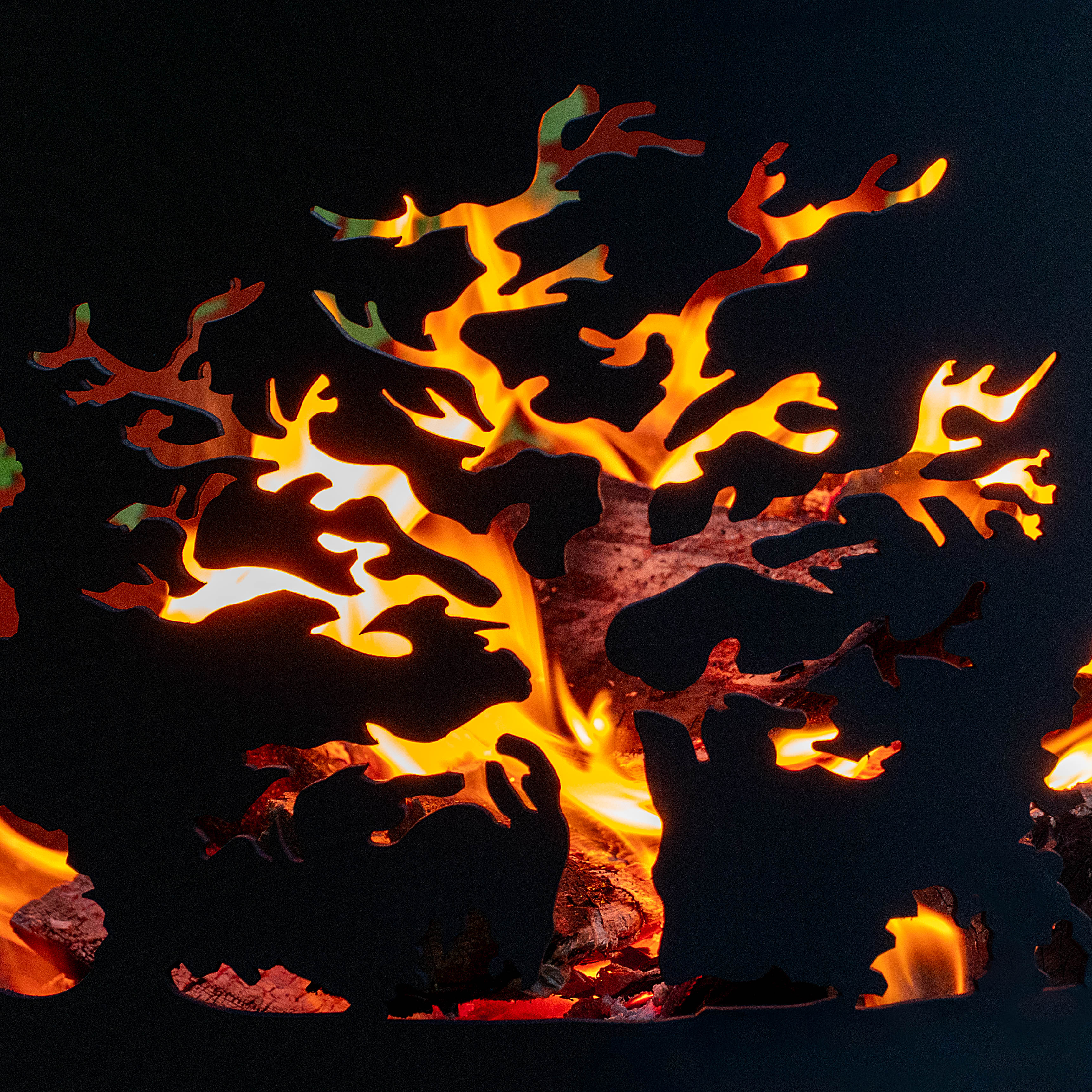 Костровая чаша "Деревья" D1000 на трубчатых ножках купить в Санкт-Петербурге