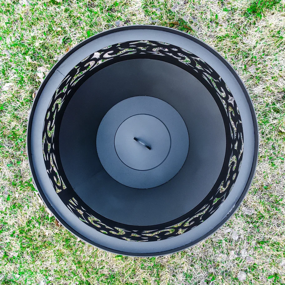 Костровая чаша "Ажурная" D800 коническое дно купить в Санкт-Петербурге