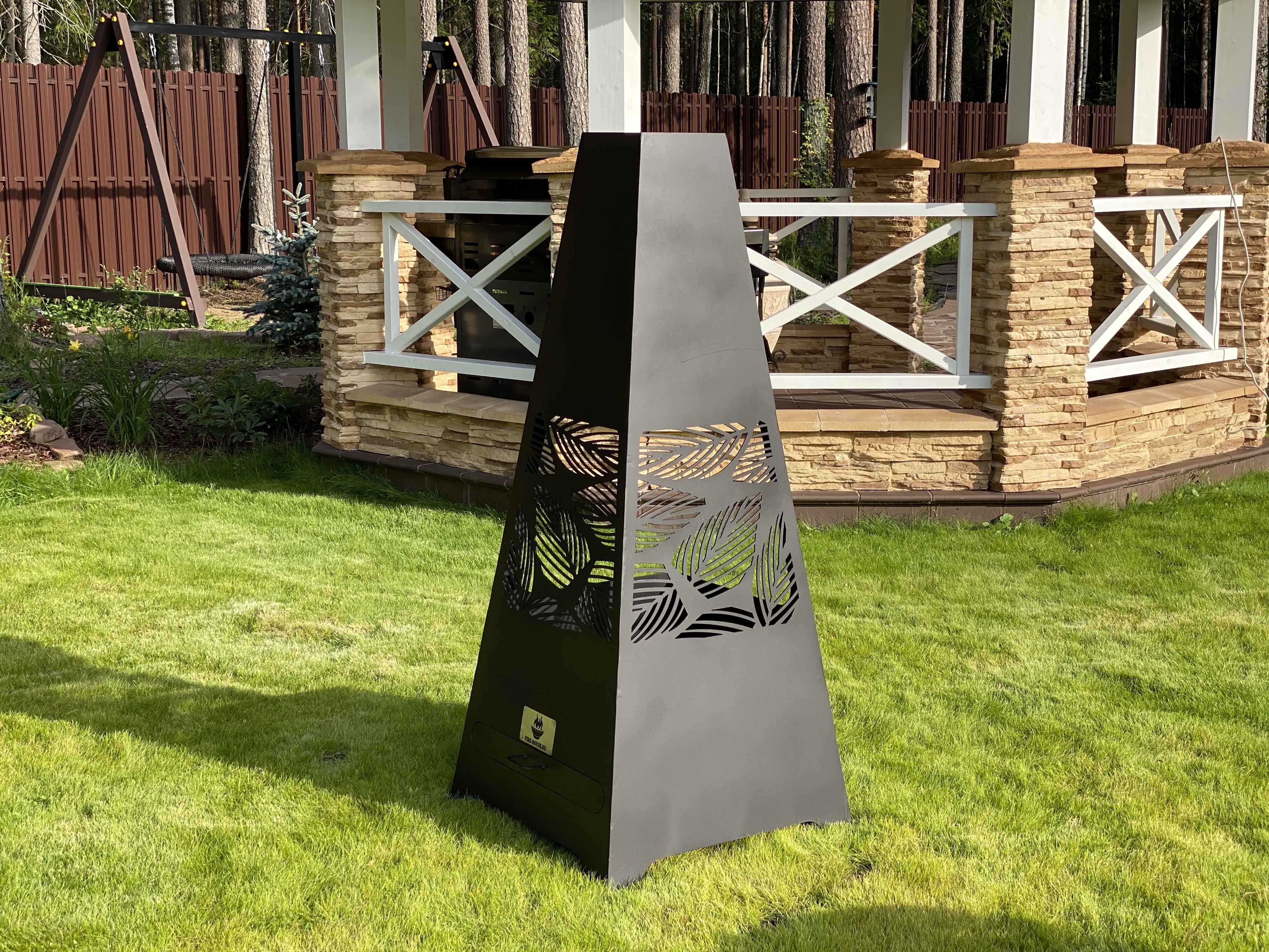 Костровая чаша "Робин гуд" 600х600х1400мм купить в Санкт-Петербурге