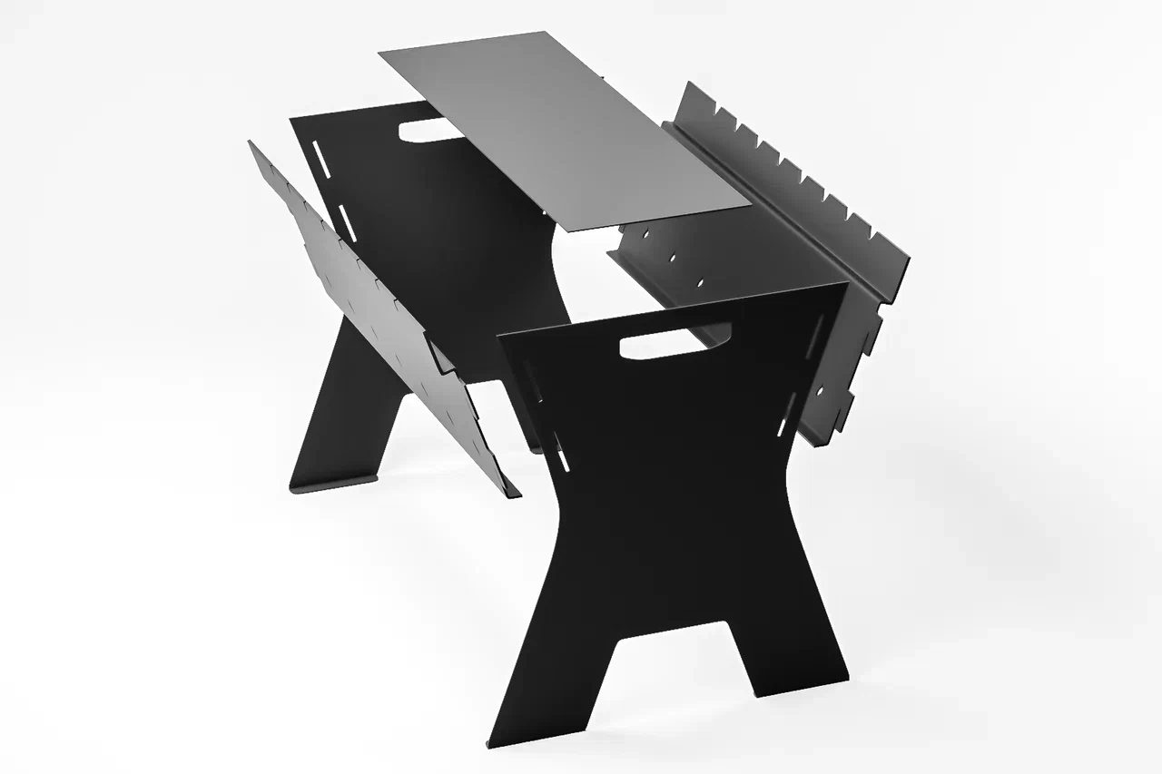 Мангал "Пикник" разборный, 359х330х400мм купить в Санкт-Петербурге