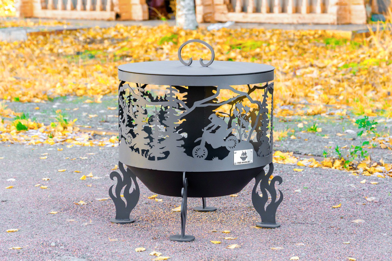 Костровая чаша "Эндуристы" D800 коническое дно купить в Санкт-Петербурге