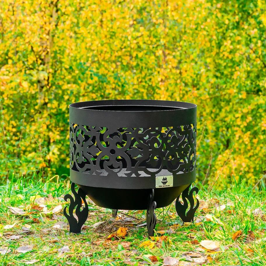 Костровая чаша "Ажурная" D1000 коническое дно  купить в Санкт-Петербурге