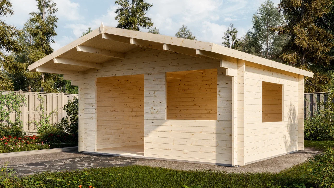 Дом садовый 17 Стандарт (брус 44мм) ТН купить в Санкт-Петербурге