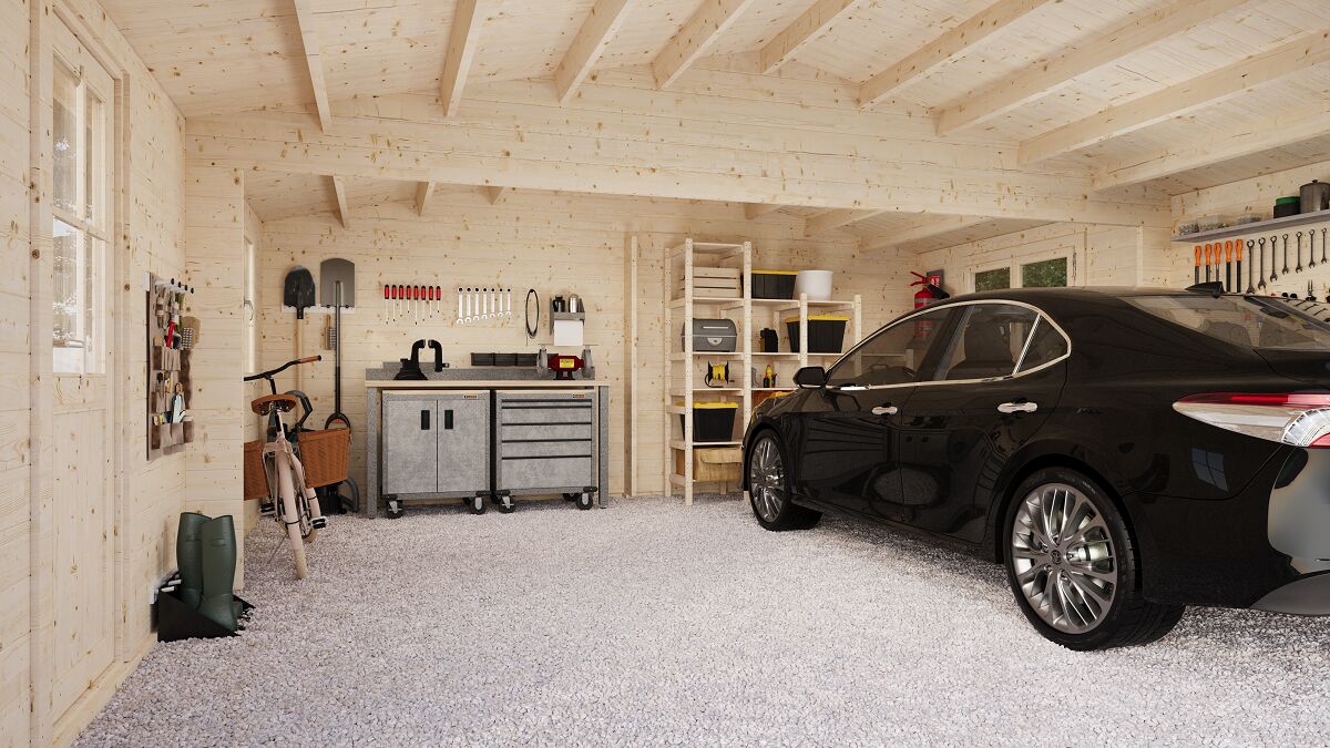 Гараж 32 Стандарт (брус 44 мм) ТН купить в Санкт-Петербурге