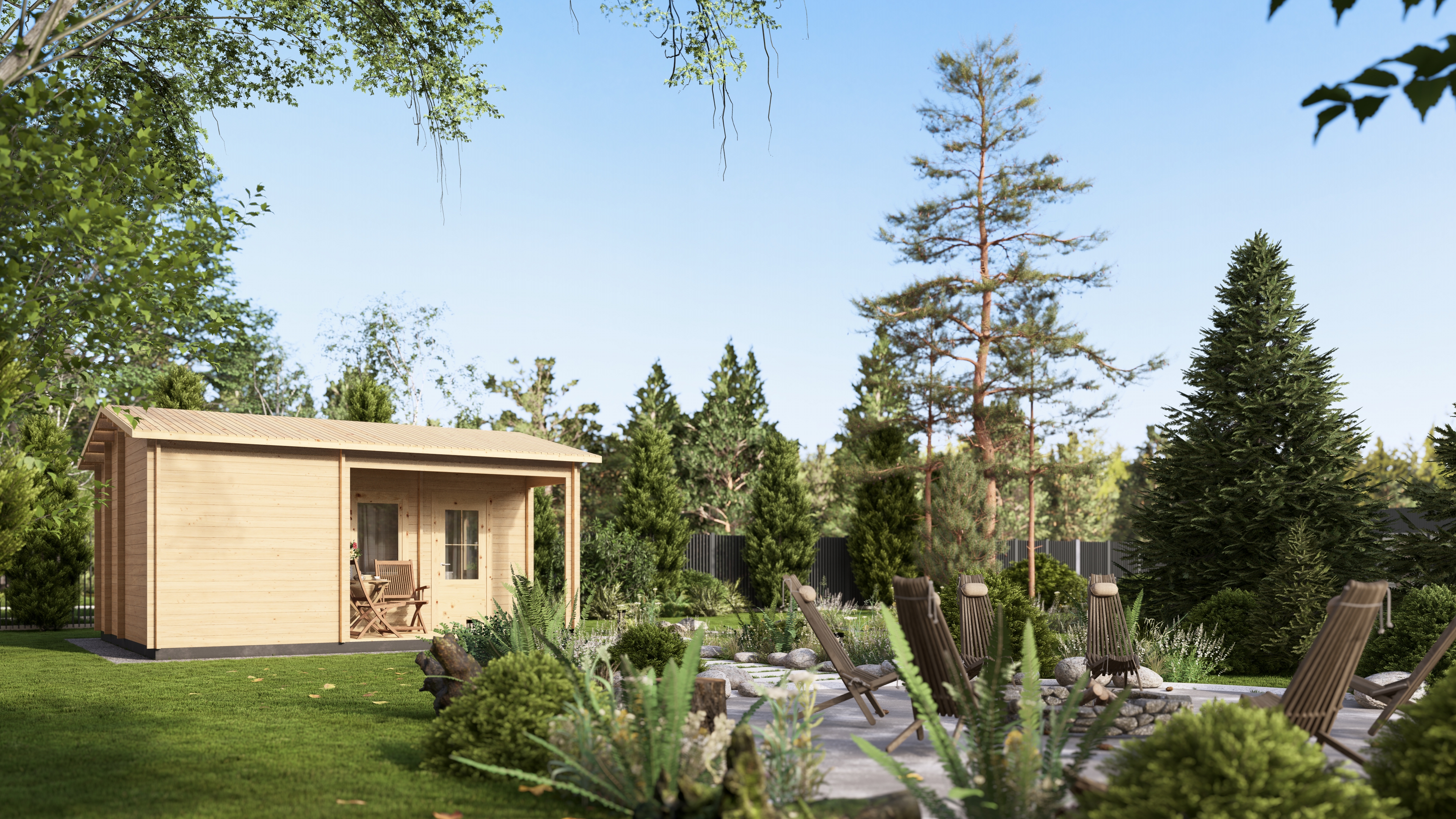 Баня 27 Стандарт (брус 44мм) ТН купить в Санкт-Петербурге