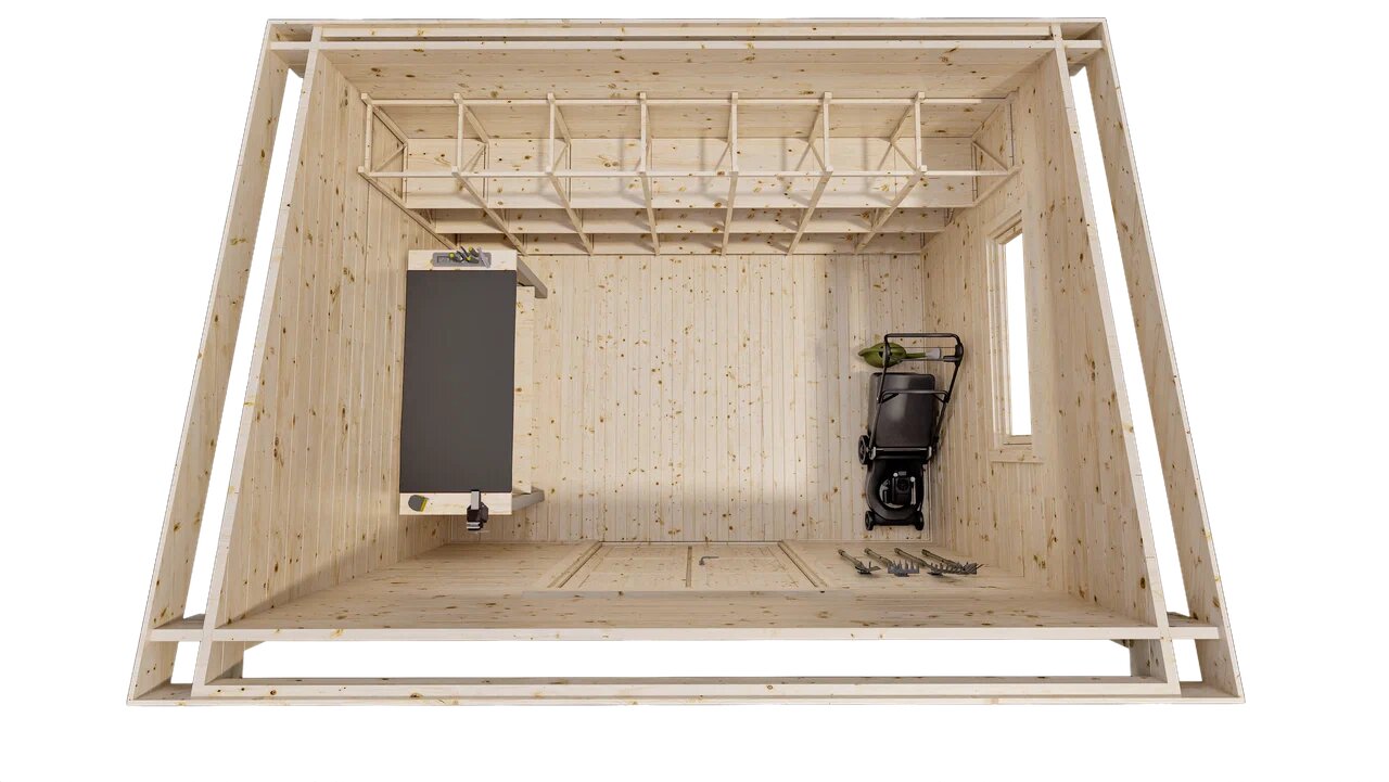 Хозблок 10 односкатный Комфорт (брус 44 мм) ТН купить в Санкт-Петербурге