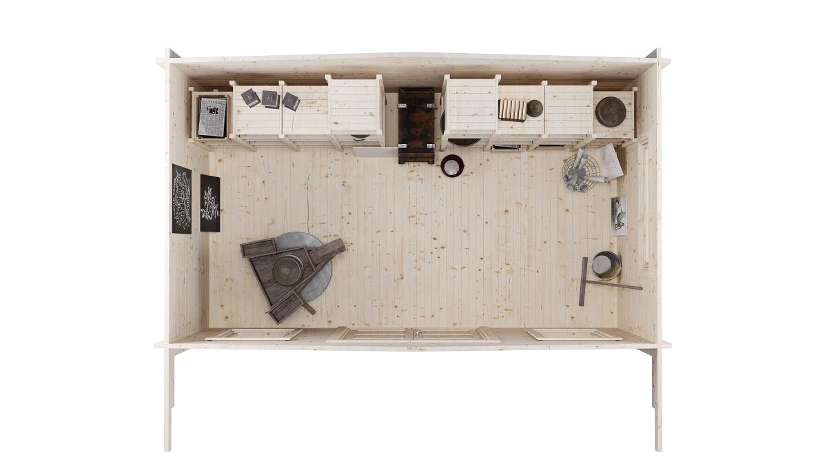 Хозблок 13 Стандарт (брус 44 мм) ТН купить в Санкт-Петербурге