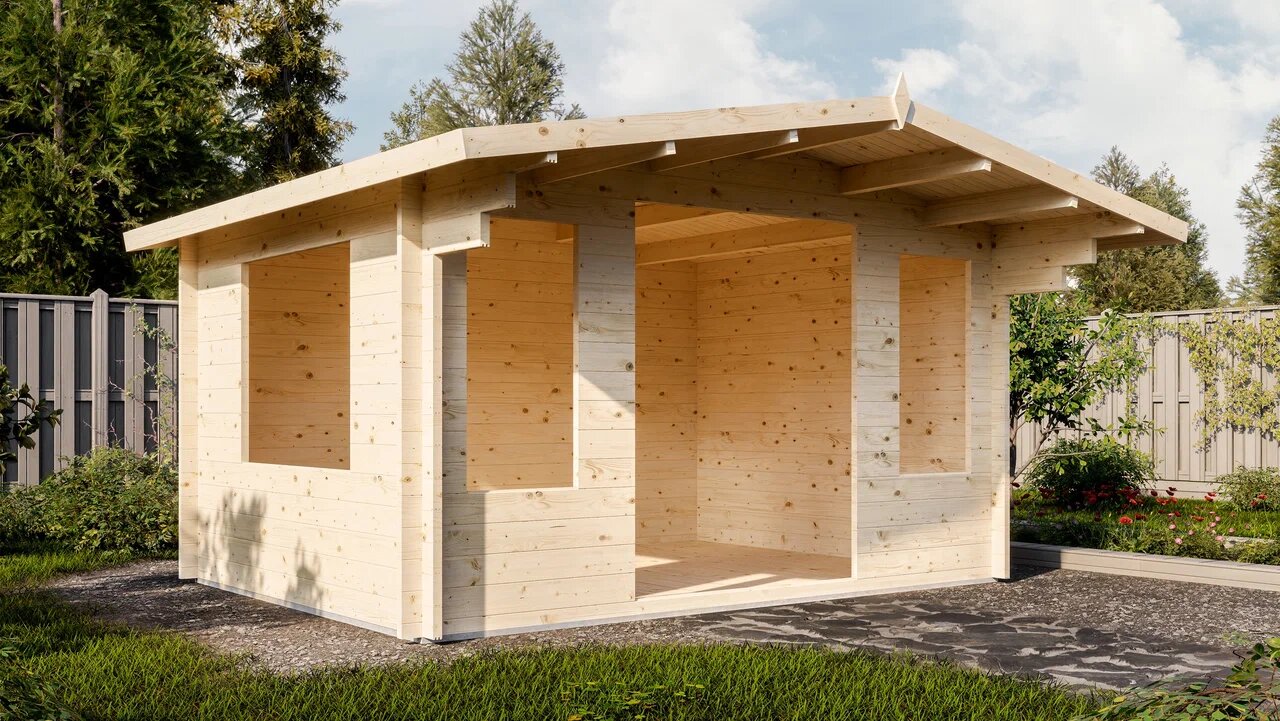 Дом садовый 10 Стандарт (брус 44мм) ТН купить в Санкт-Петербурге