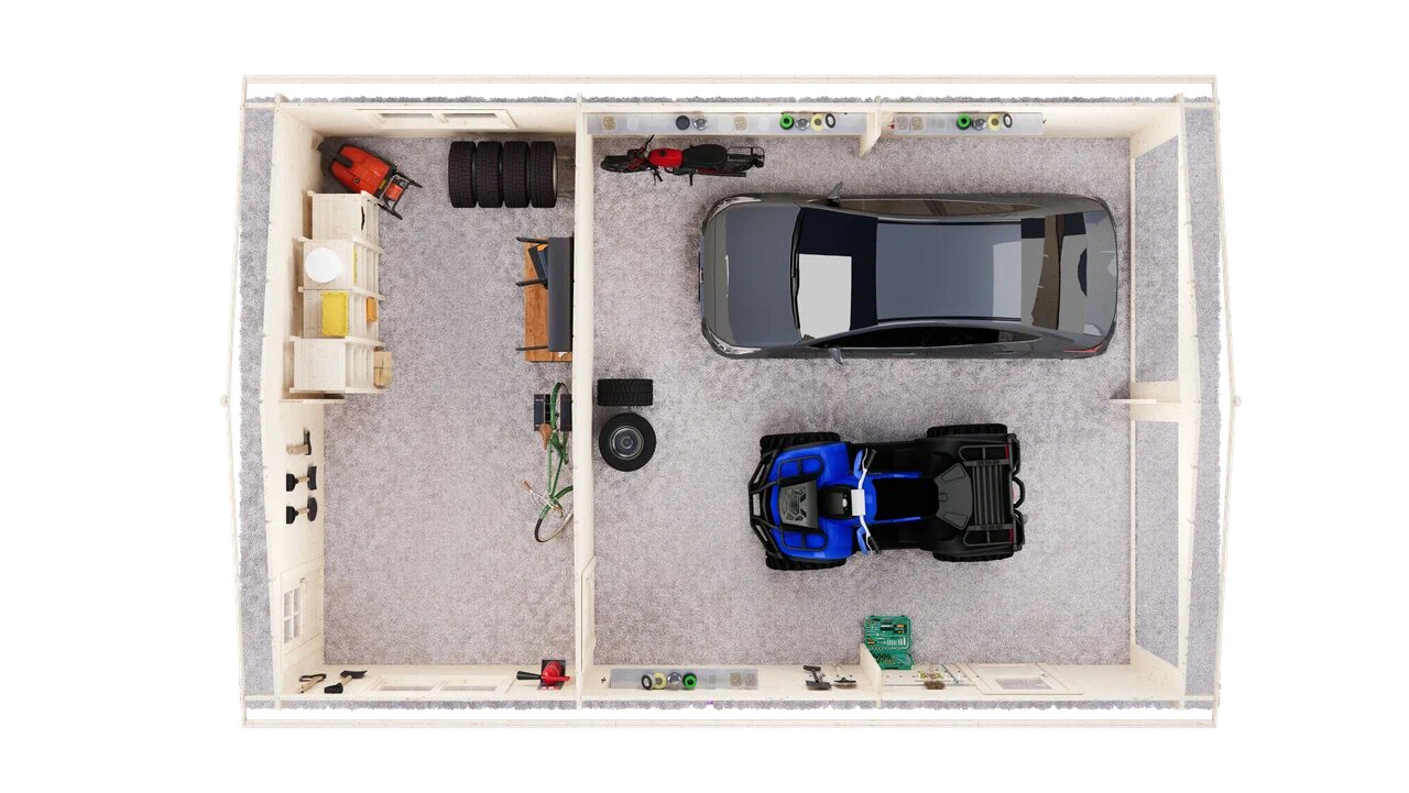 Гараж 49 Стандарт (брус 44 мм) ТН купить в Санкт-Петербурге