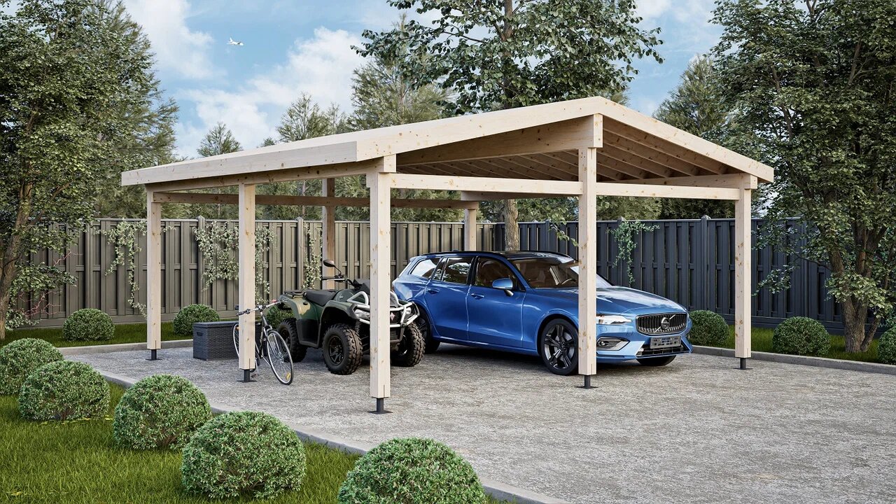 Навес 32 клееный брус ТН купить в Санкт-Петербурге