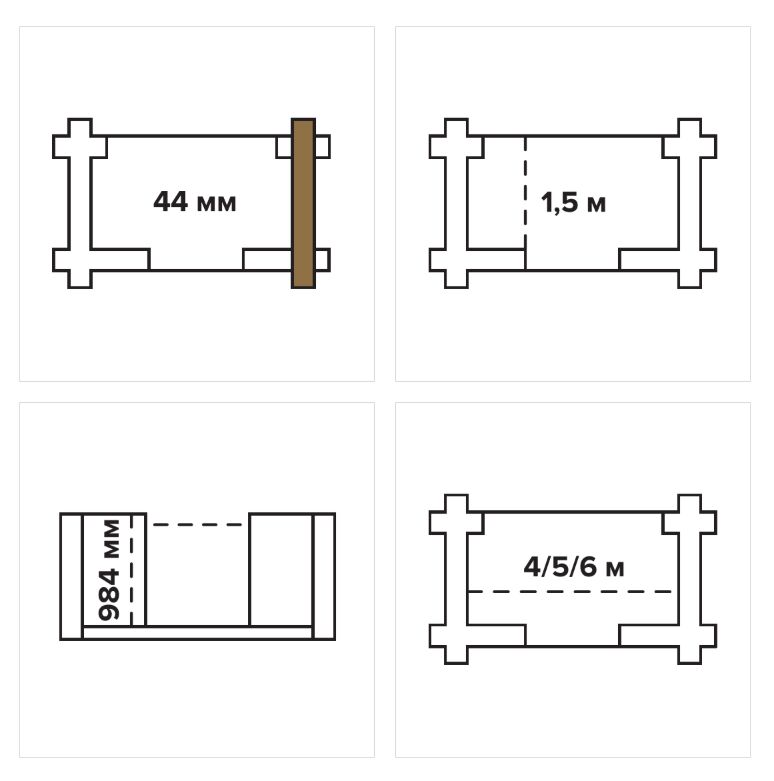 Терраса П-образная 1.5 L=3 ТН купить в Санкт-Петербурге