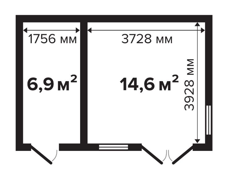 Дом садовый 21 с хозблоком Стандарт (брус 44мм) ТН купить в Санкт-Петербурге