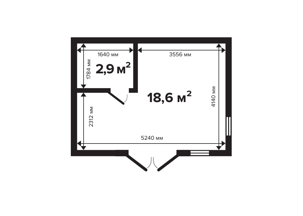 Дом дачный 21 двойной брус Комфорт (брус 44мм) ТН купить в Санкт-Петербурге