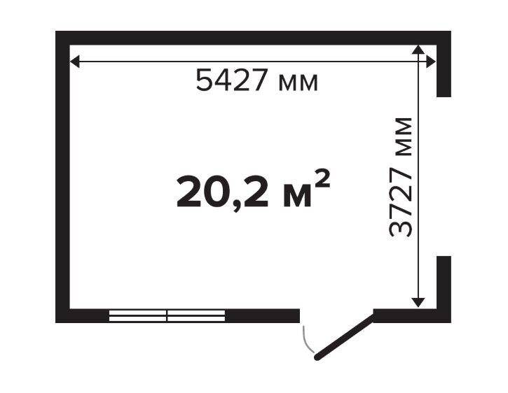Гараж 20 Стандарт (брус 44 мм) ТН купить в Санкт-Петербурге