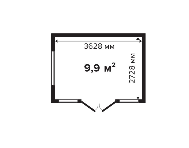 Дом садовый 10 Комфорт (брус 44мм) ТН купить в Санкт-Петербурге