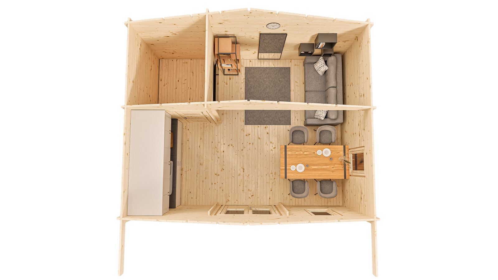 Дом гостевой 24 Комфорт (брус 44мм) ТН купить в Санкт-Петербурге