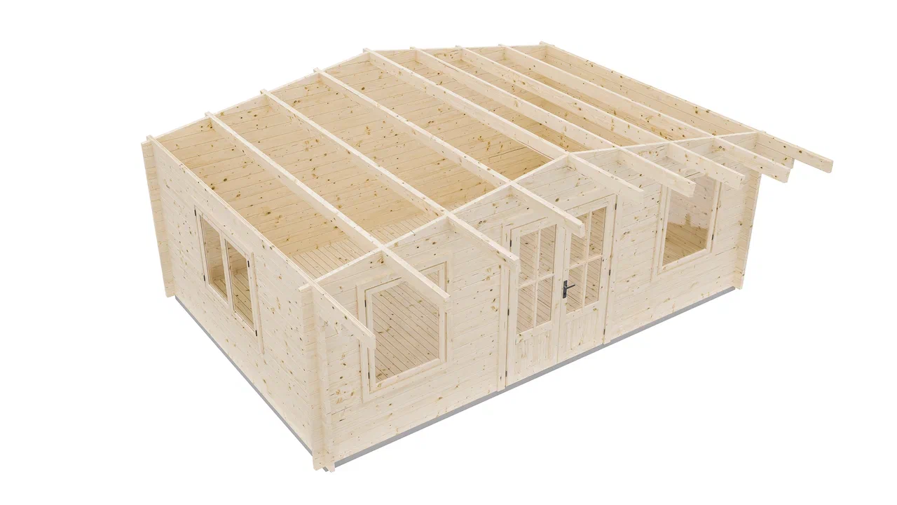 Дом садовый 21 Комфорт (брус 44мм) ТН купить в Санкт-Петербурге