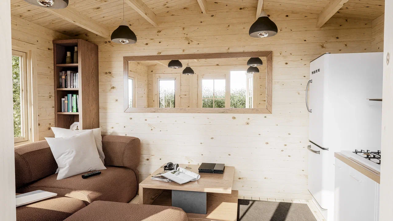 Дом садовый 10 Стандарт (брус 44мм) ТН купить в Санкт-Петербурге