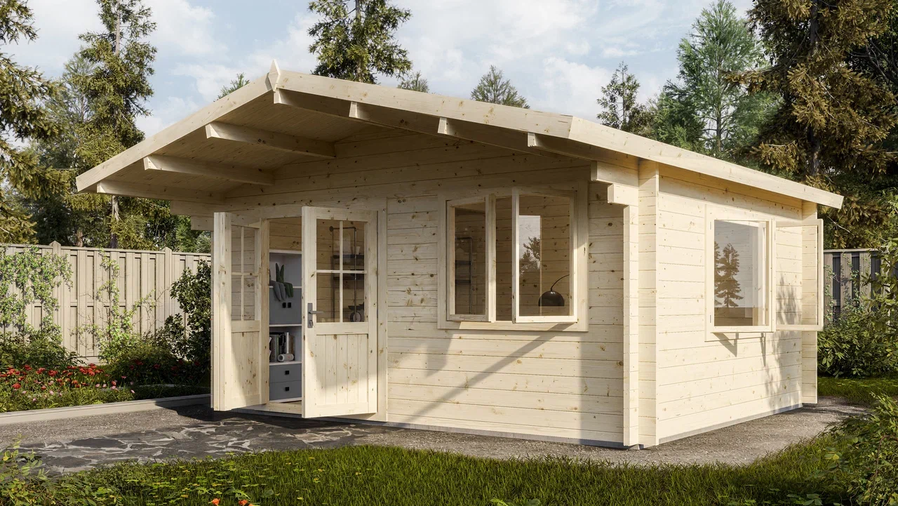 Дом садовый 17 Комфорт (брус 44мм) ТН купить в Санкт-Петербурге