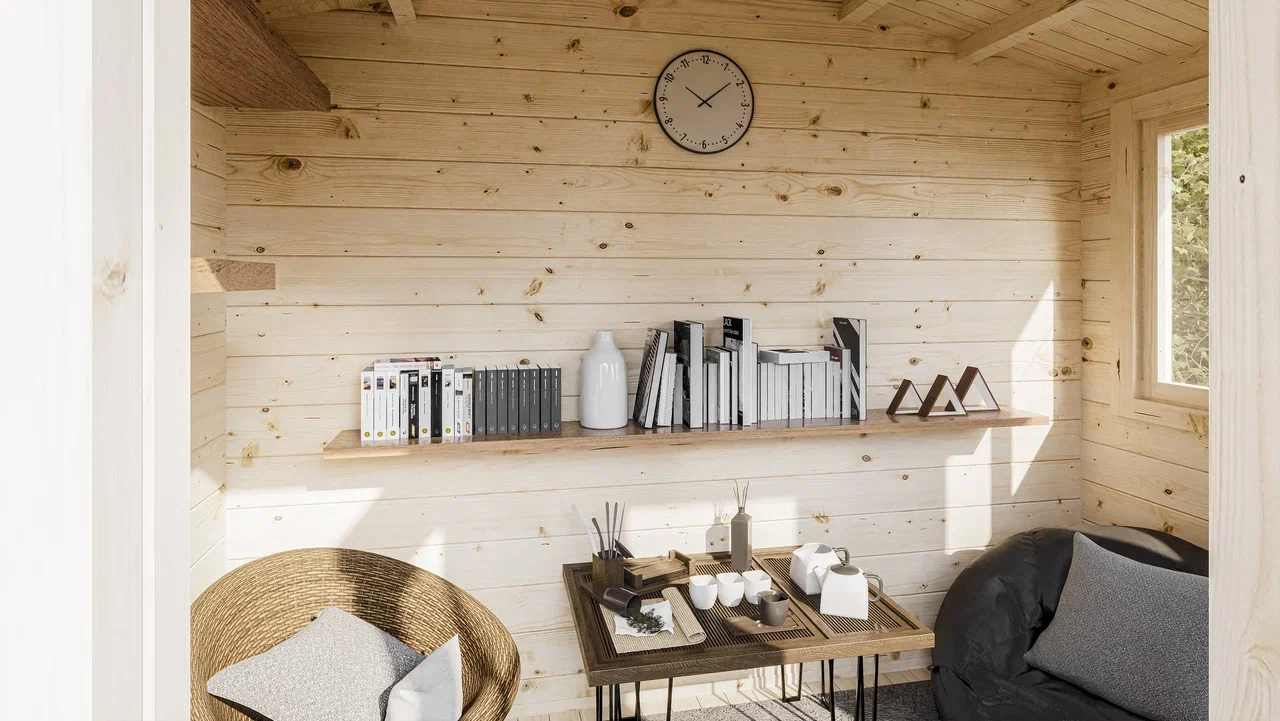 Дом садовый 4 Комфорт (брус 44мм) ТН купить в Санкт-Петербурге