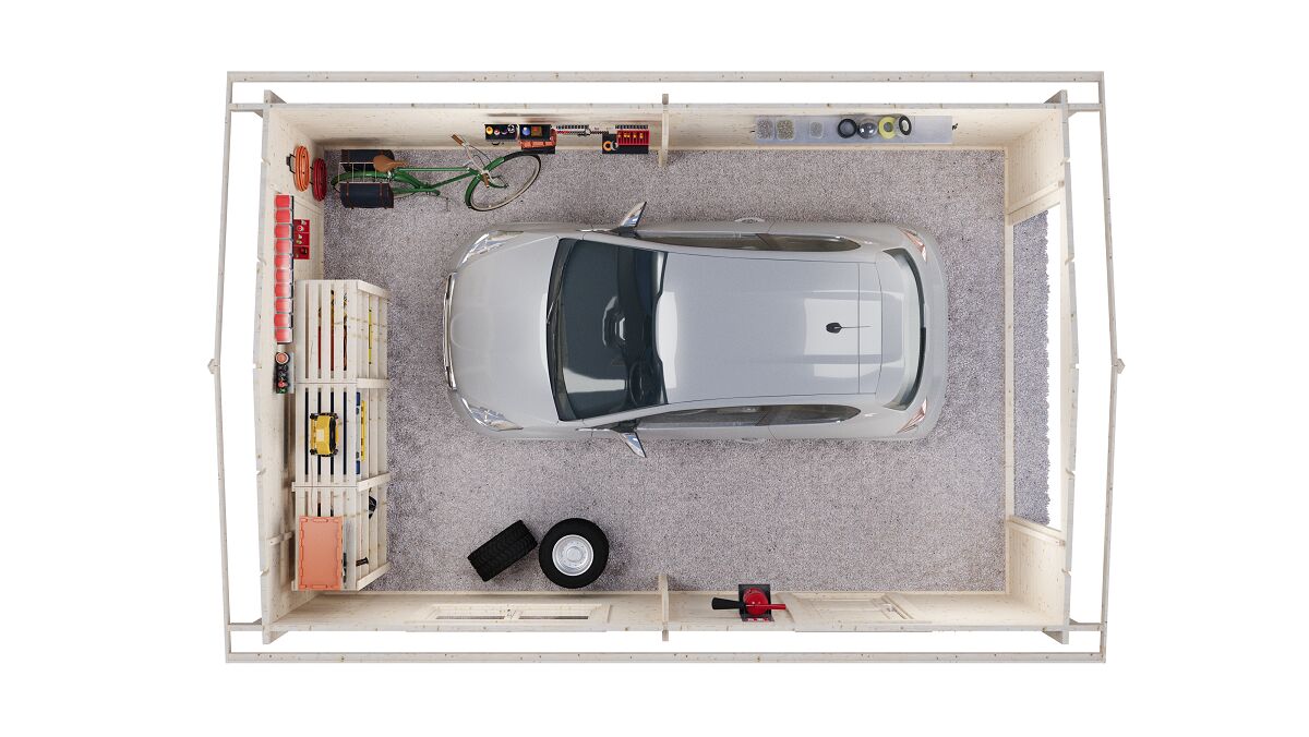 Гараж 21 Стандарт (брус 44 мм) купить в Санкт-Петербурге