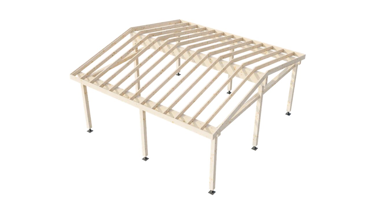 Навес 32 клееный брус ТН купить в Санкт-Петербурге