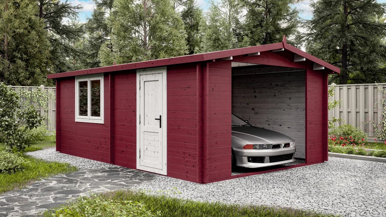 Гараж 20 Стандарт (брус 44 мм) ТН купить в Санкт-Петербурге