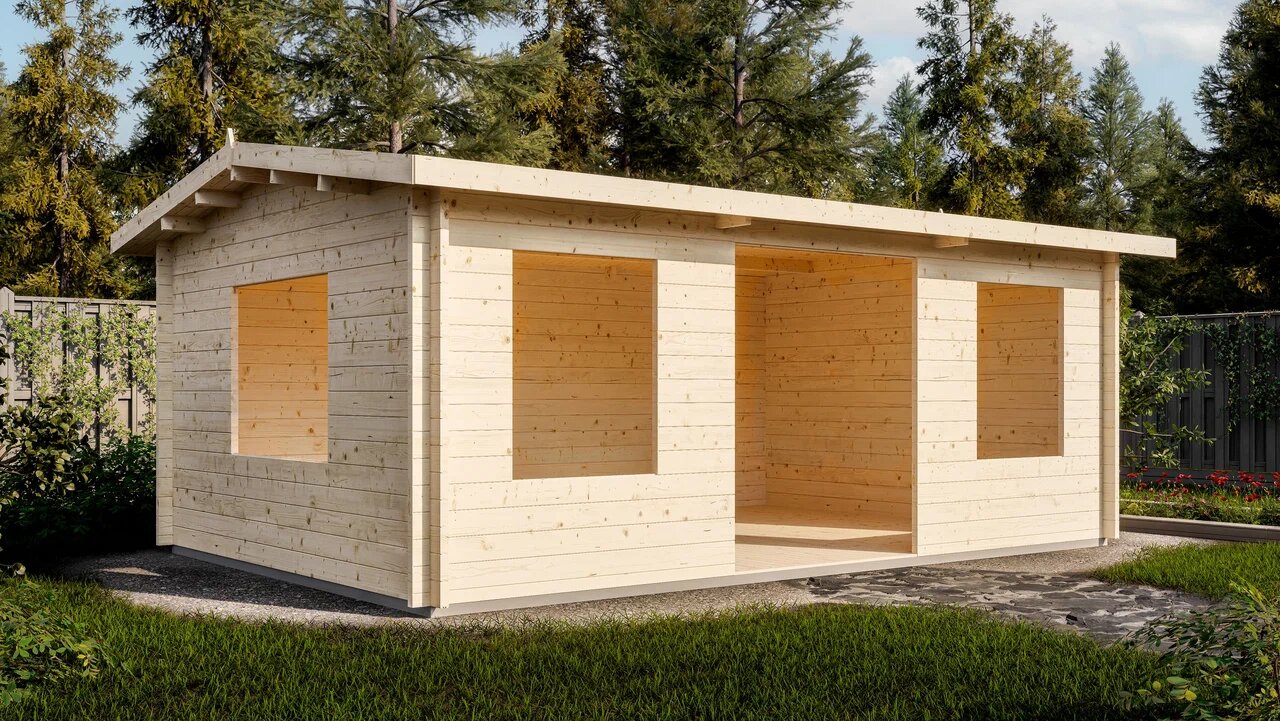 Дом садовый 21 Соло Стандарт (брус 44мм) ТН купить в Санкт-Петербурге