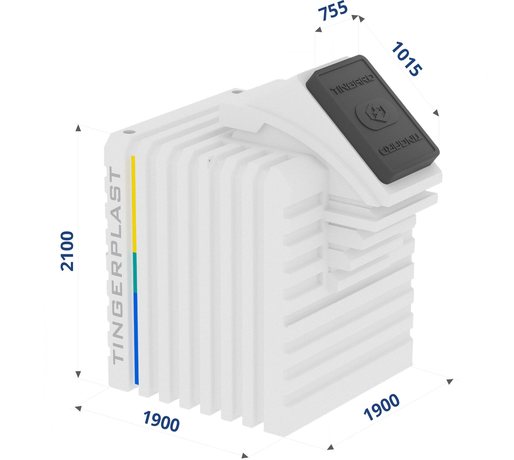 Емкость бесшовная Тингард PRESTIGE M 2500х1900х2700мм купить в Санкт-Петербурге