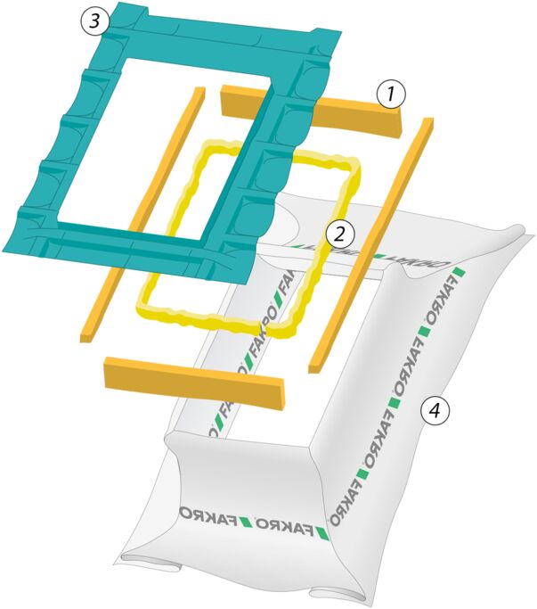 Гидро-пароизоляция с холлофайбером XDK-RU 55х98см Fakro купить в Санкт-Петербурге