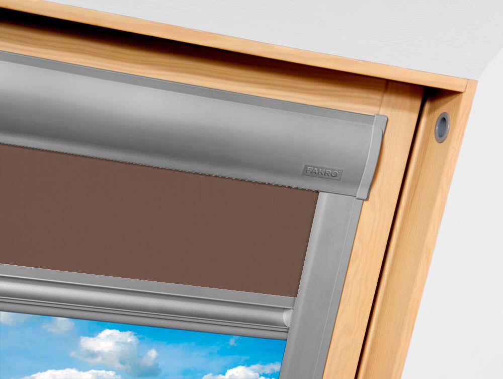 Штора ARF белая 78*98 256 (коричневый) Fakro купить в Санкт-Петербурге