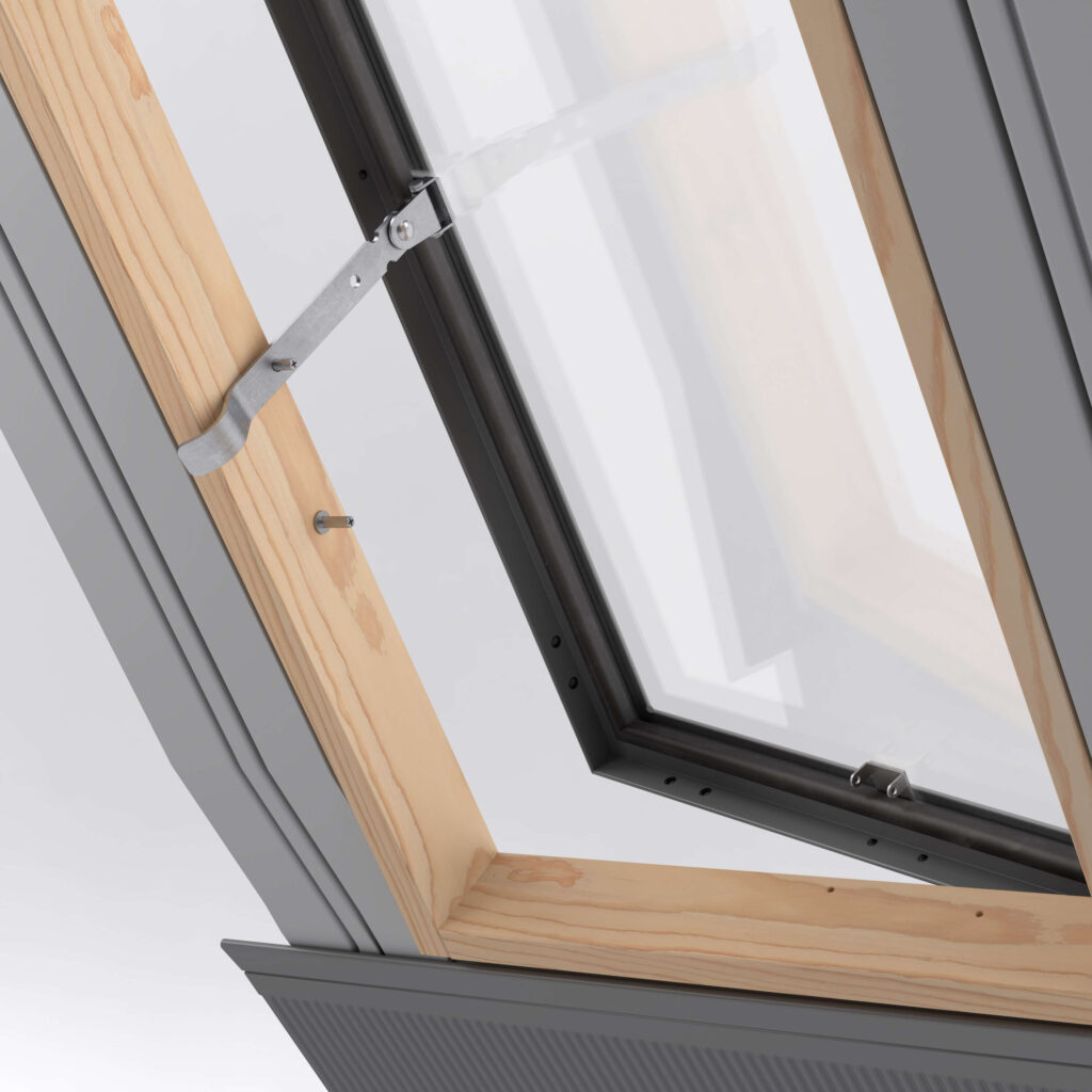 FE 4573 K400U Люк для холодной кровли с окладом, гидроизоляцией и ограничителем Rooflite 45х73см купить в Санкт-Петербурге