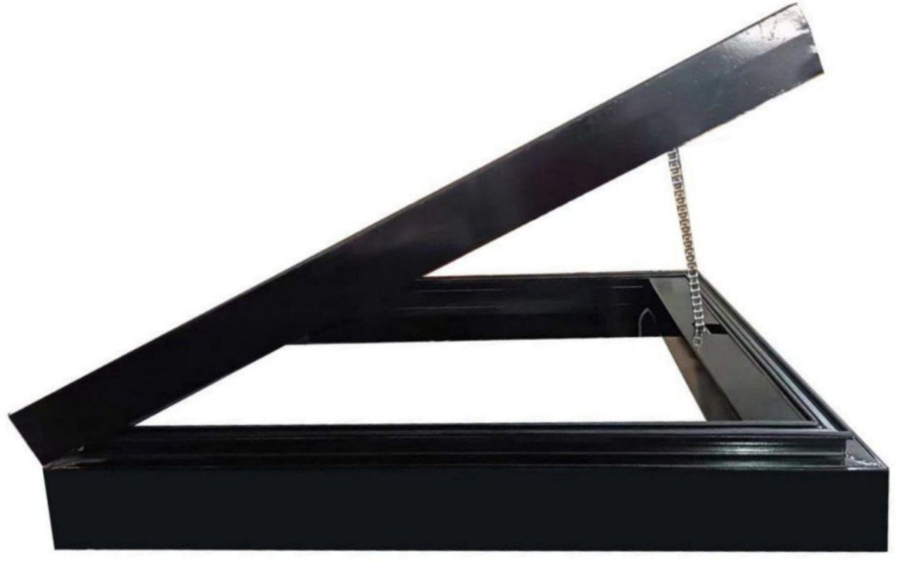 Окно мансардное алюминиевое 78х118 с электроприводом, датчиком дождя и пультом ДУ 7016 (темно-серый) купить в Санкт-Петербурге