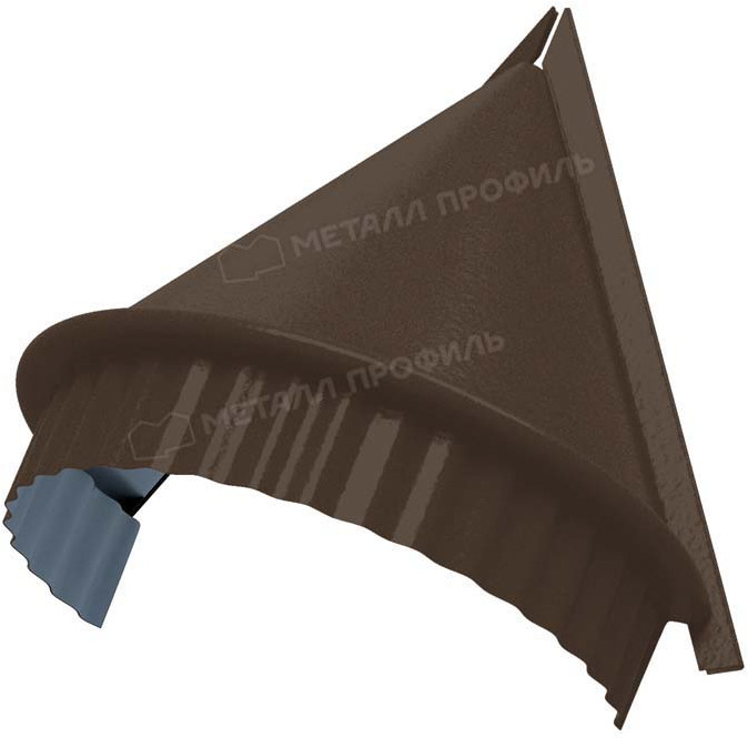 Заглушка конька полукруглого конусная PE Norman купить в Санкт-Петербурге