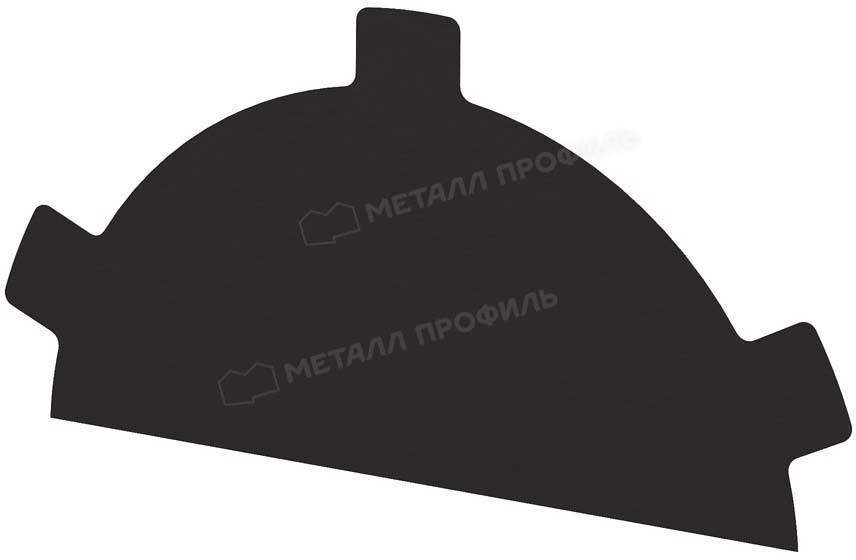 Заглушка конька полукруглого простая Valori купить в Санкт-Петербурге